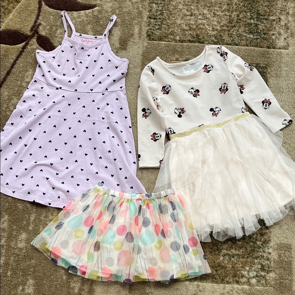Disney Kids Dresses - Purple, White, Multicolor
